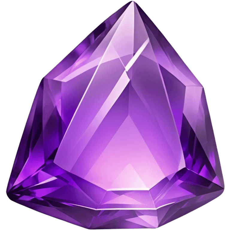 Cinematic Realistic Amethyst Emoji, Rich and soothing, with smooth, polished purple facets catching the light and casting soft, calming reflections. The deep violet hue seems to glow with an ethereal light, radiating peaceful energy and elegance. Soft glowing outline, capturing the essence of tranquility and mystery in a stunning amethyst. emoji