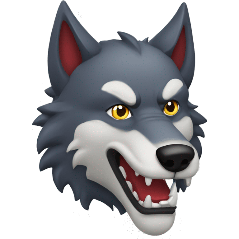  Evil Wolf stamp of approval emoji