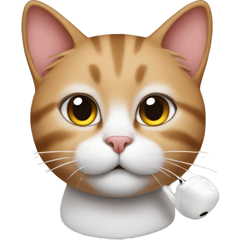 Cat with AirPods  emoji