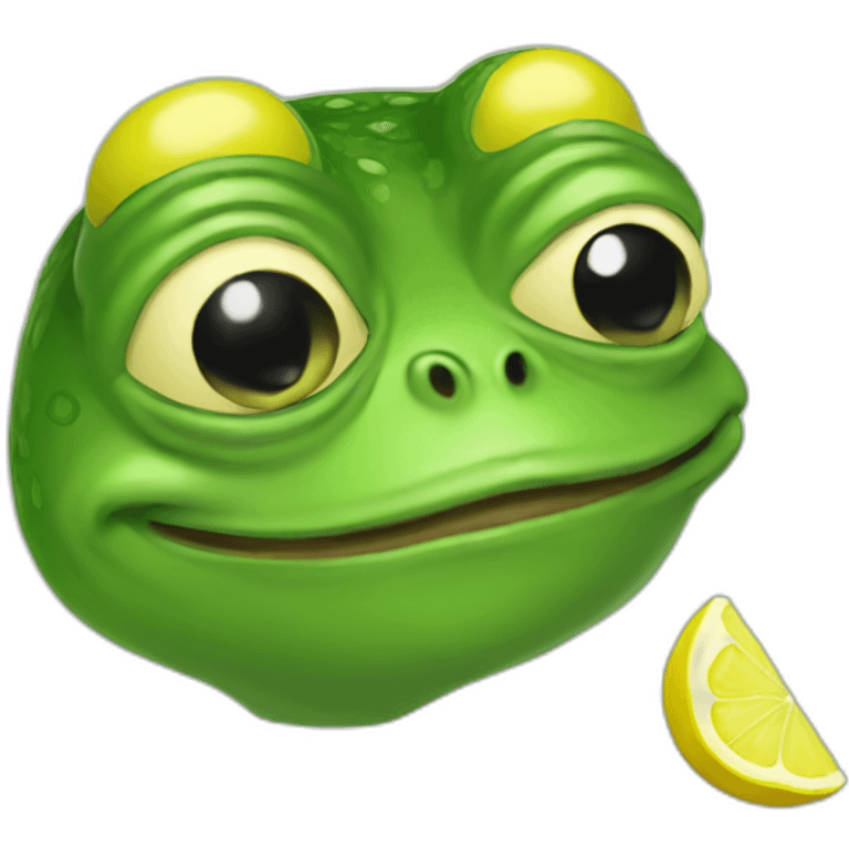 lemon pepe frog emoji