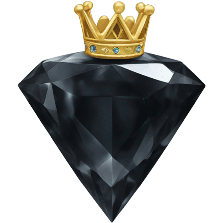 Black Diamond with a gold crown emoji