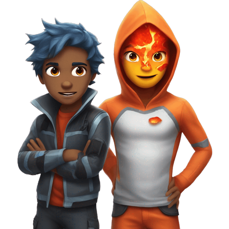 shark boy and lava girl emoji