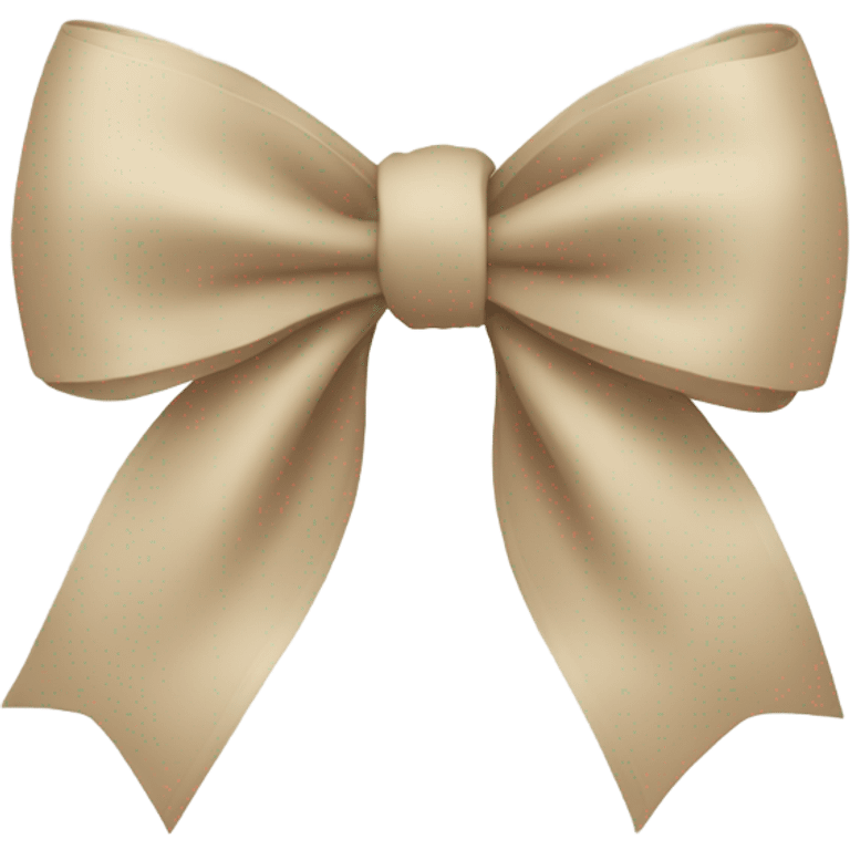 Beige bow emoji