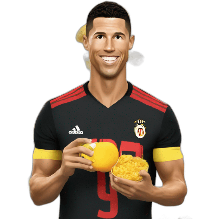 Ronaldo eat coca emoji