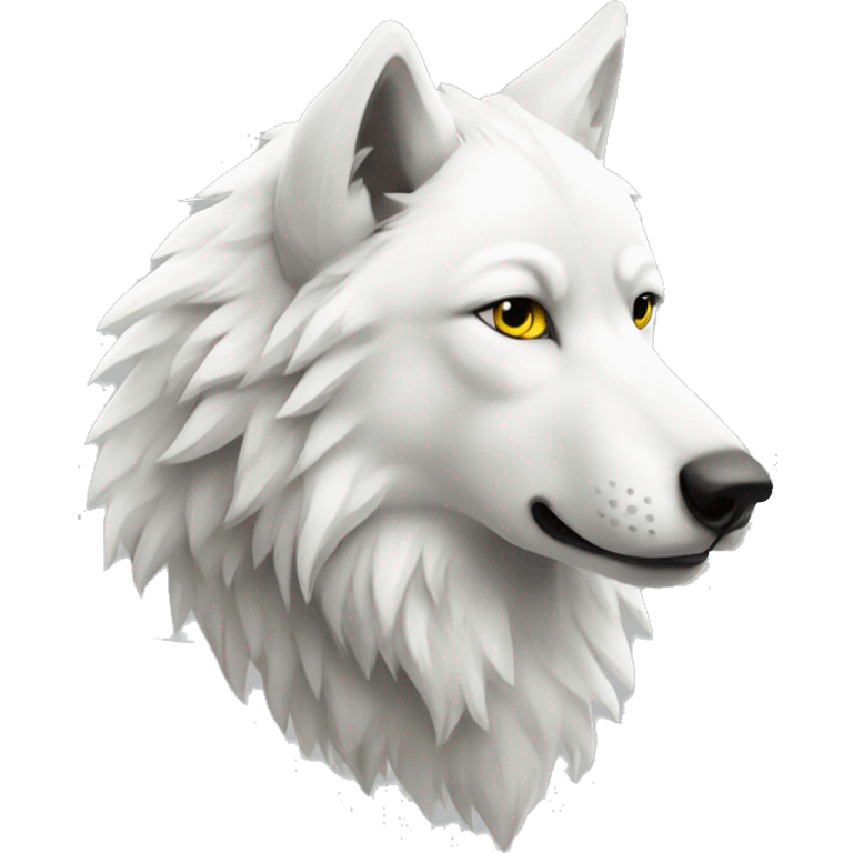 white wolf ukraine flag emoji