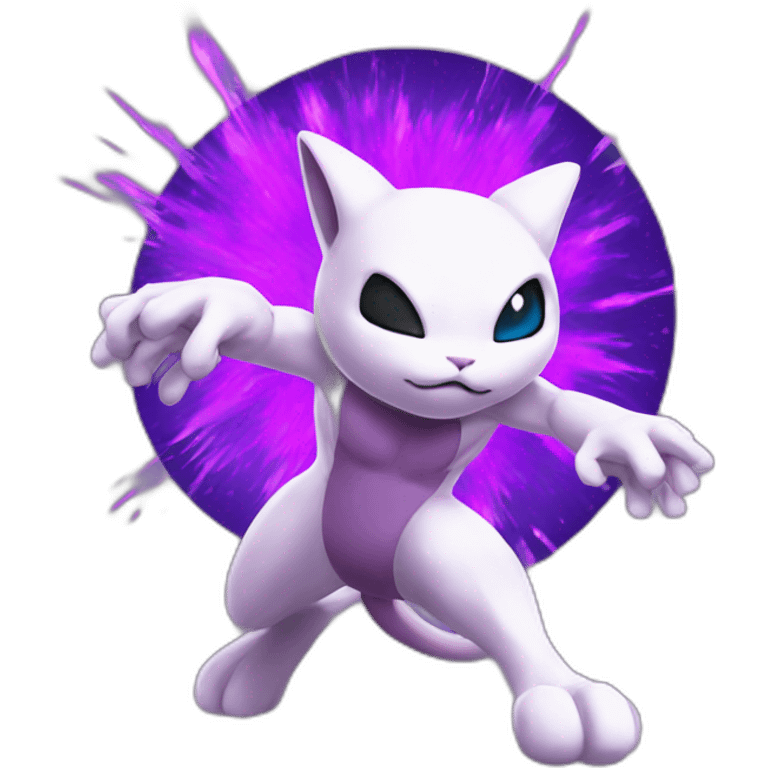 mewtwo with a big purple explosion emoji