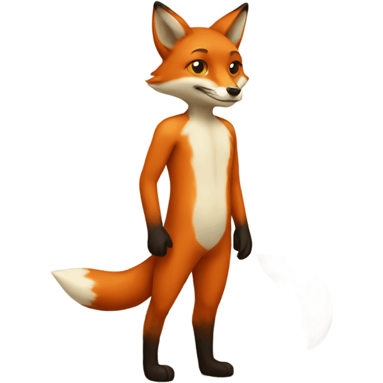 fox with human body emoji