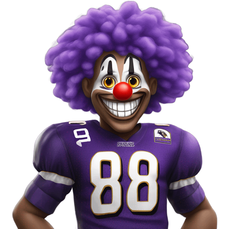 Ravens fan clown emoji