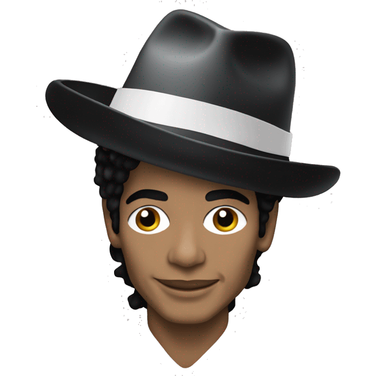 Michael Jackson wearing a crhismas hat emoji