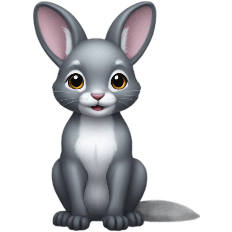 silver marten bunny emoji