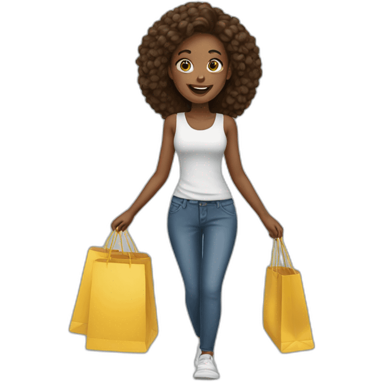 women going for shopping emoji