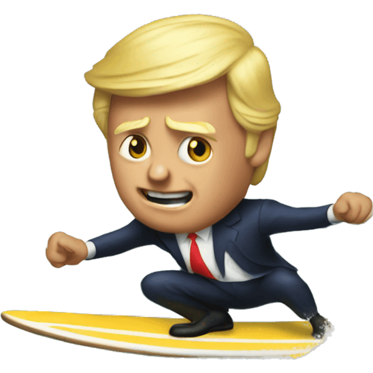 trump surfing emoji