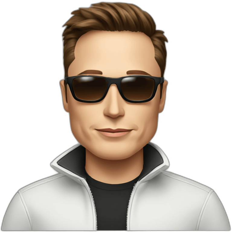 Elon Musk with sunglasses emoji