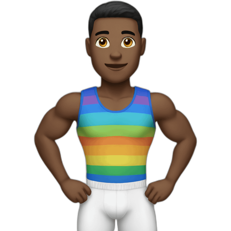 Athletic gay boy emoji