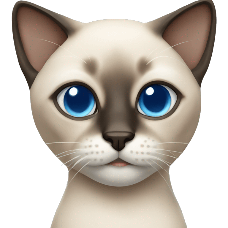 siamese cat with blue eyes emoji