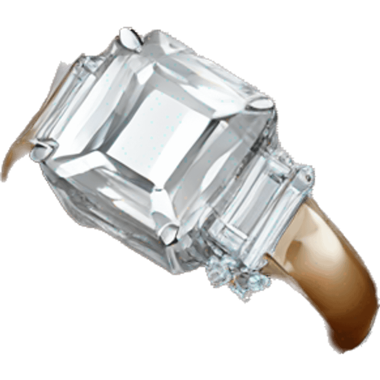 Ring with 5c diamond emoji