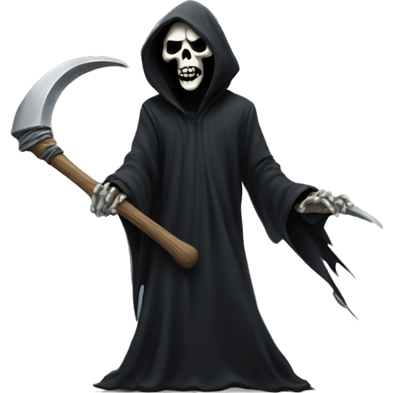 Grim reaper rocking out emoji