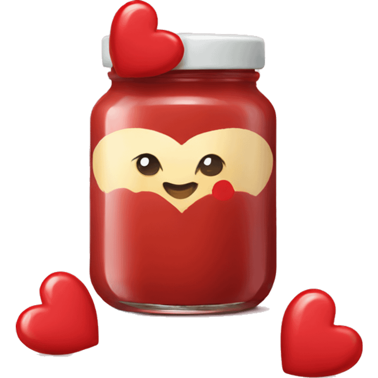 heart sauce jar emoji