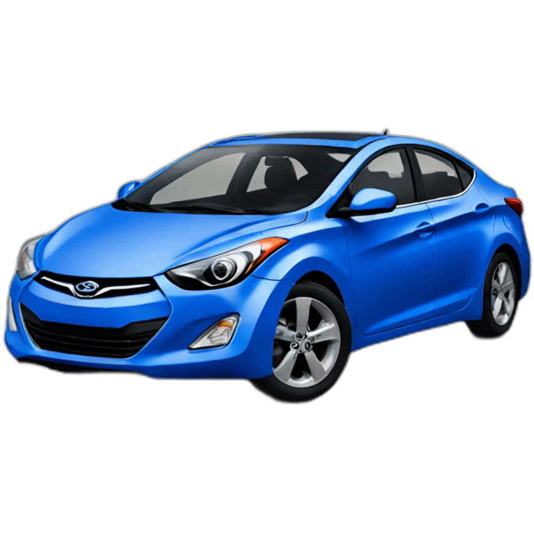 Elantra Car 2012 blue emoji