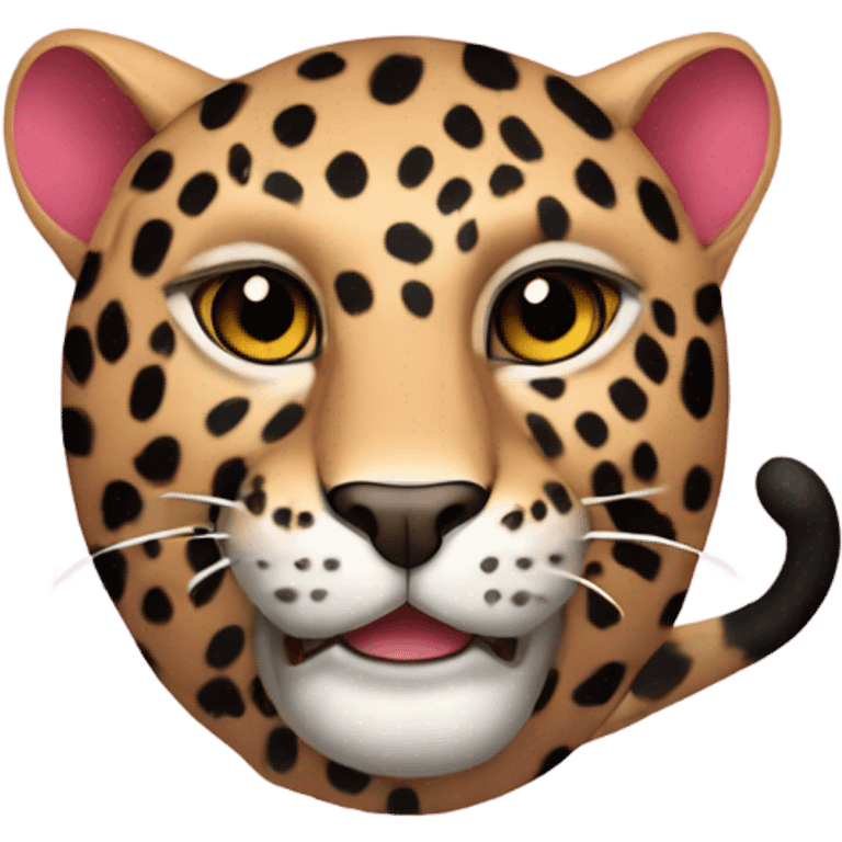 pink leopard emoji