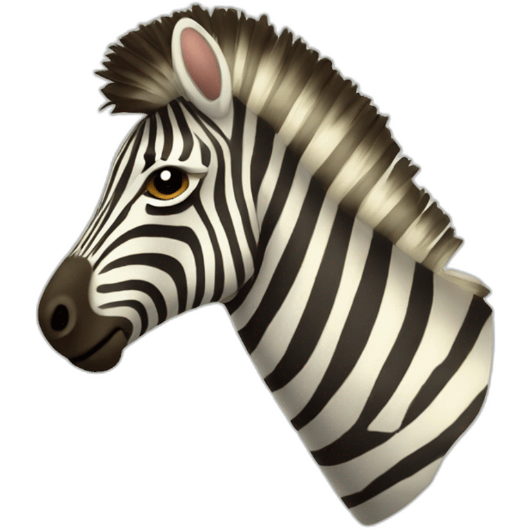 zebra old style design emoji