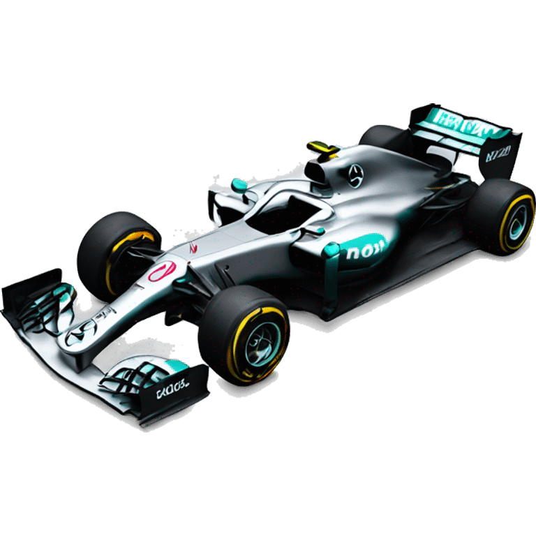 mercedes formula one car emoji