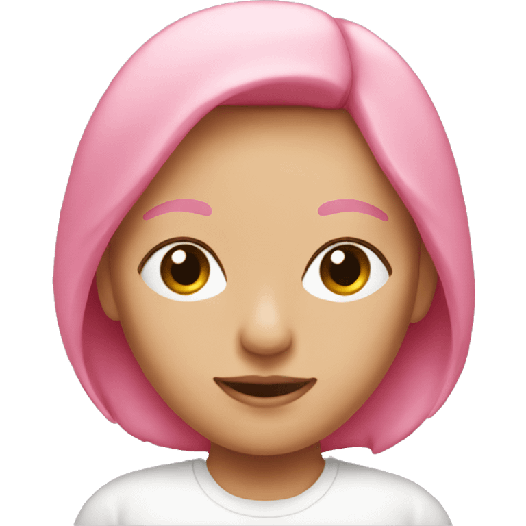 pink head girl emoji