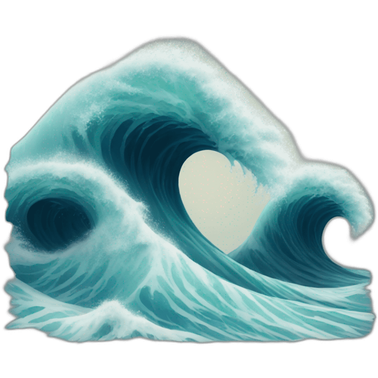 large wave emoji