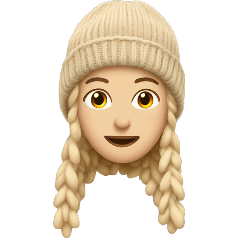 beige winter beanie emoji