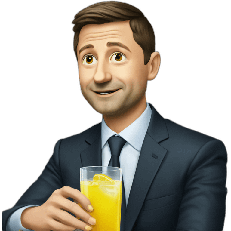 Zelensky after drinking vodka emoji