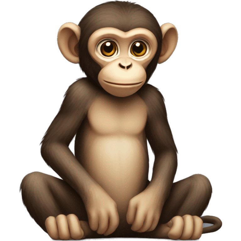 monkey sitting emoji