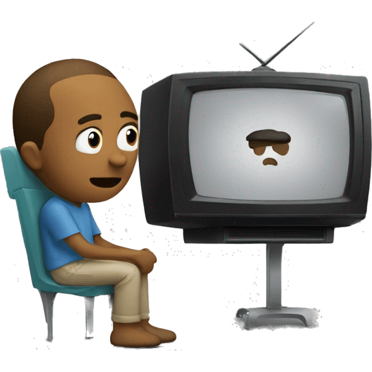 Person watch tv emoji