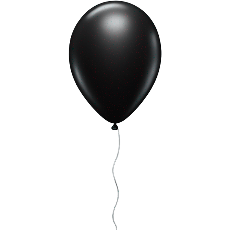 Black ballon  emoji