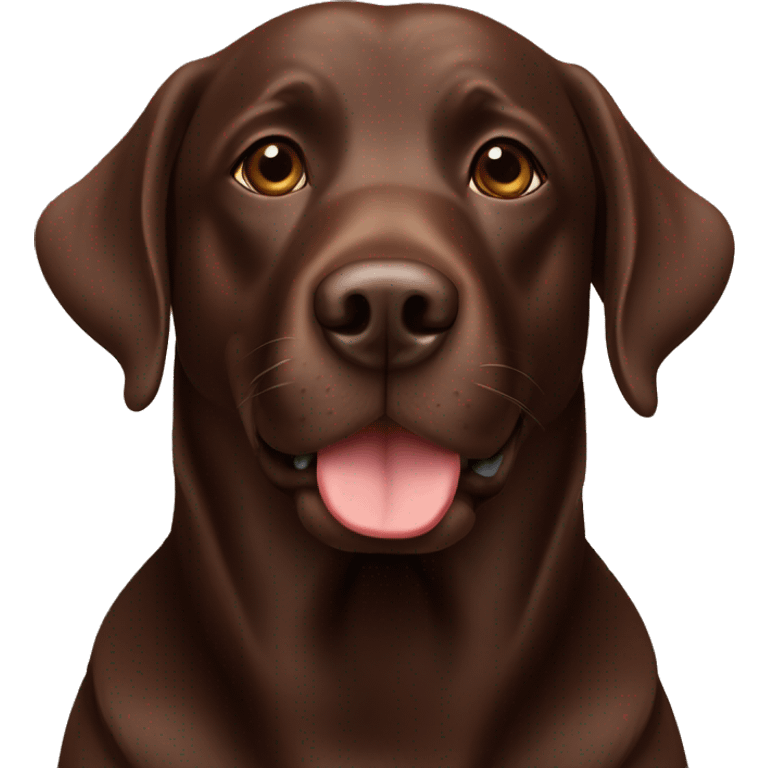 Chocolate Labrador  emoji