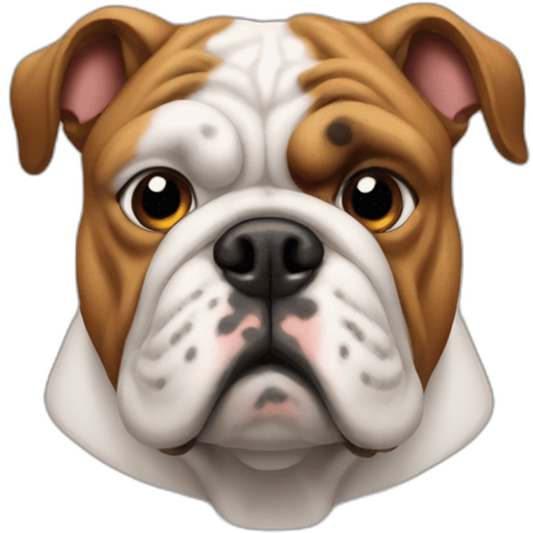 Bulldog judging you emoji