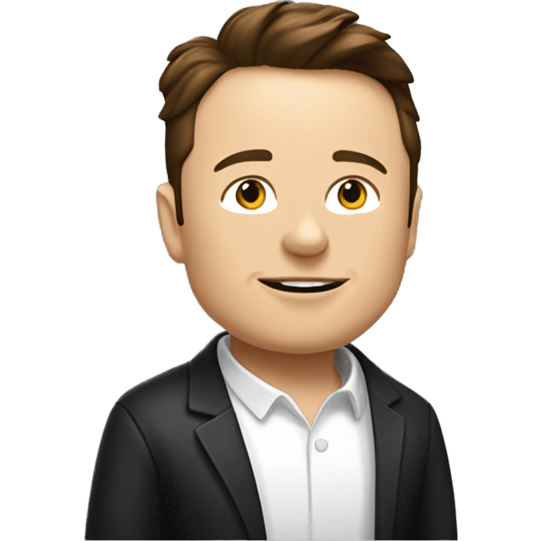 Elon musk imoji and white x empire  emoji