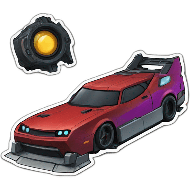 megas xlr8 sticker emoji