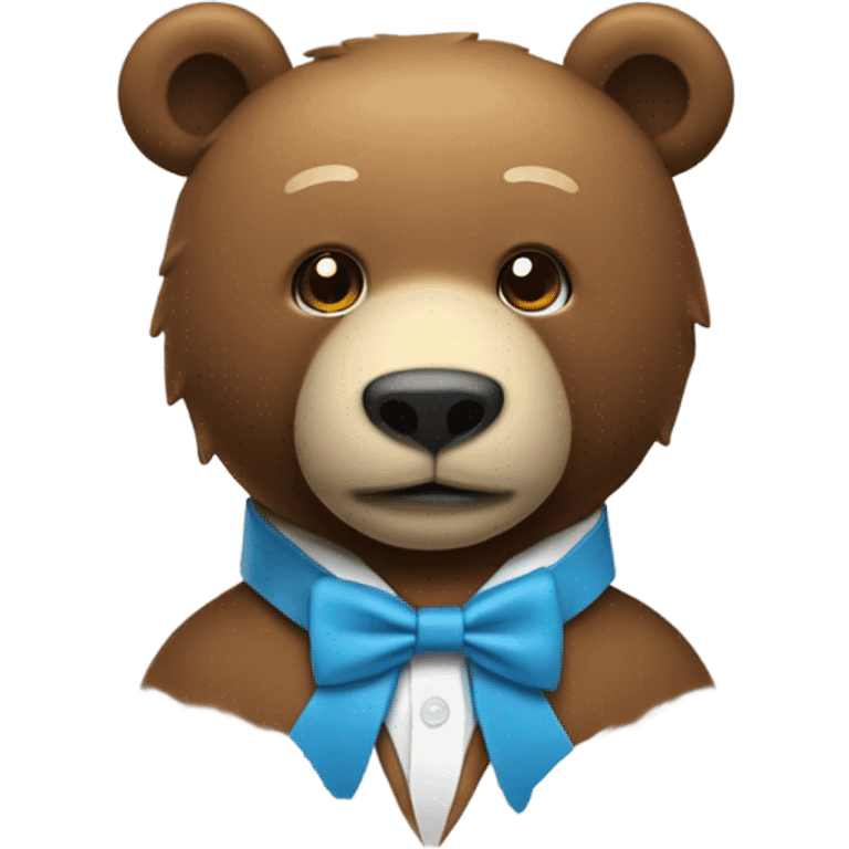 Un oso con corbata emoji