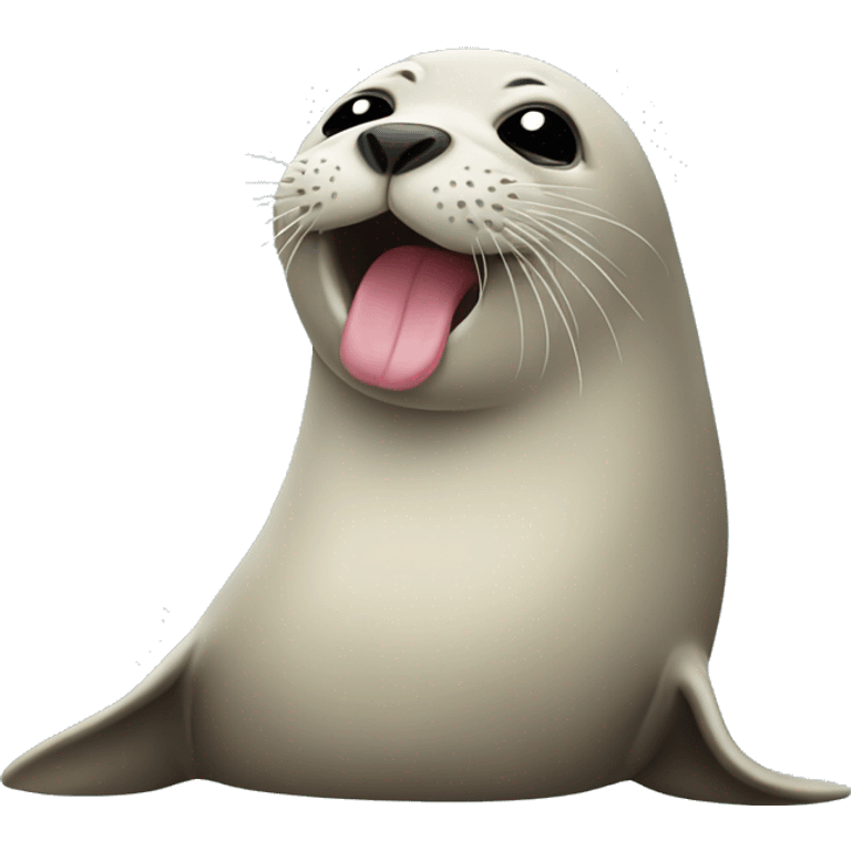 seal giving a kiss emoji