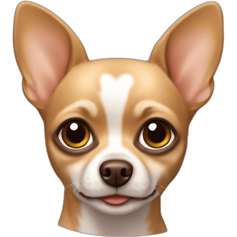 Chihuahua dog Brown color emoji