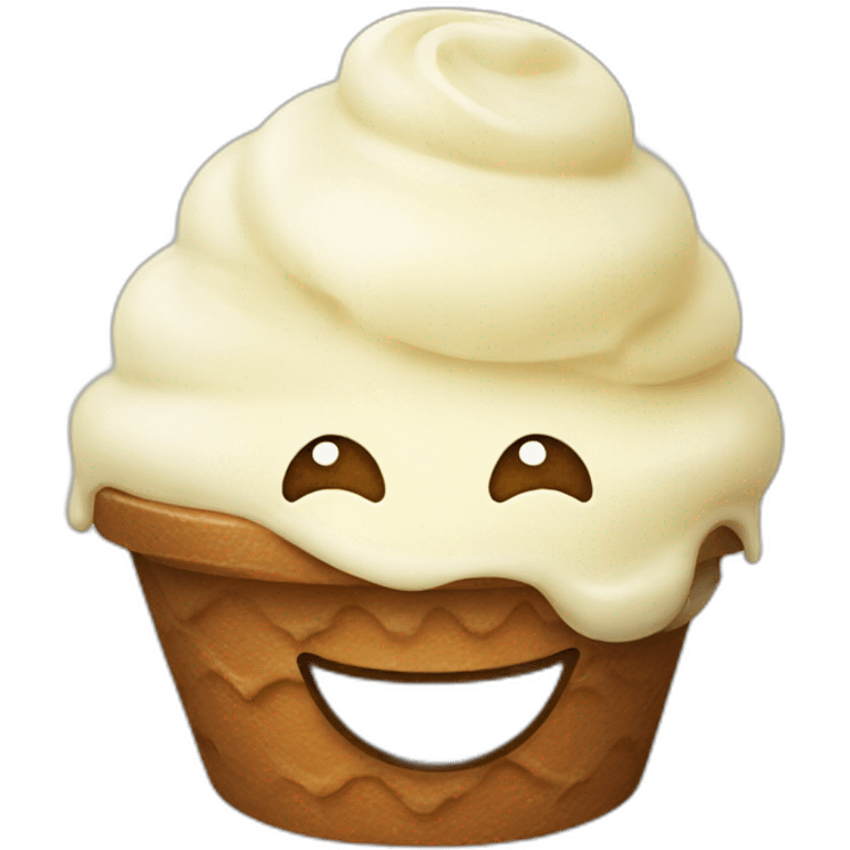 Gelato smile emoji