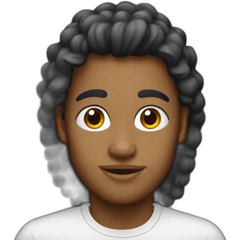 Custom negra blanca emoji