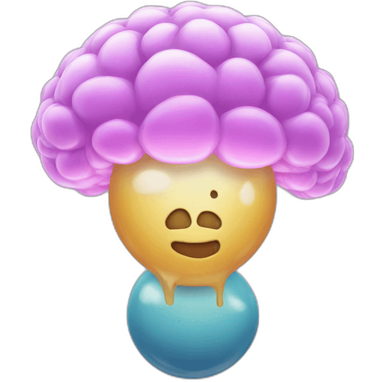 Bubble-brain emoji