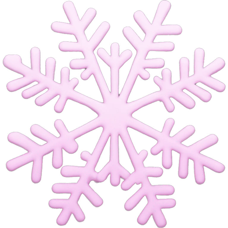 pastel pink snowflake  emoji