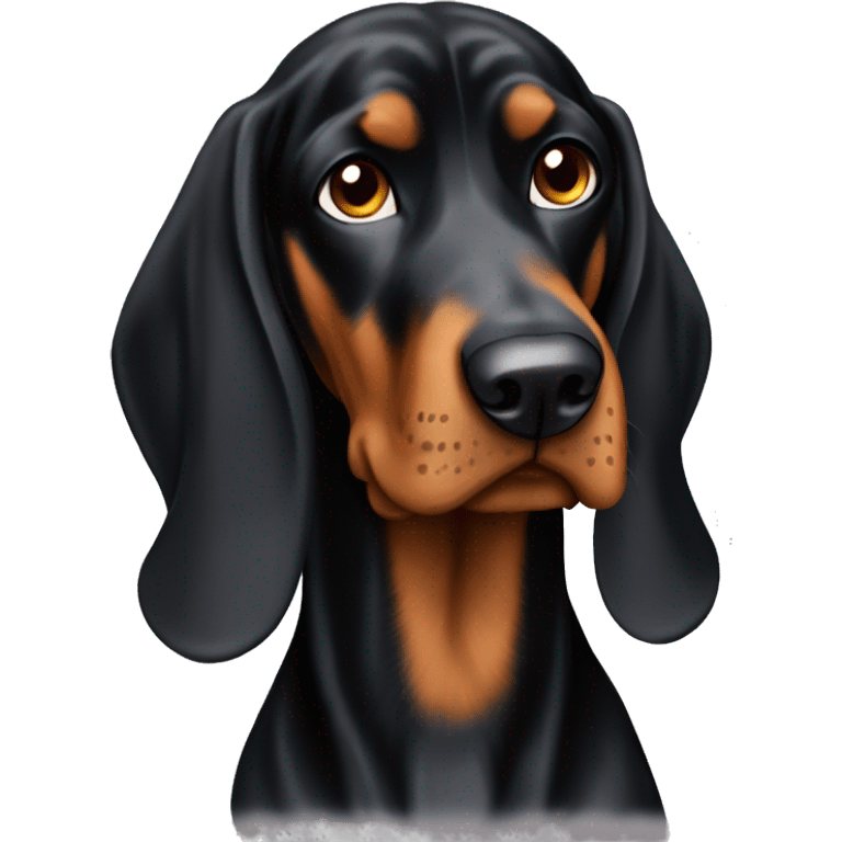 Black and tan coonhound emoji