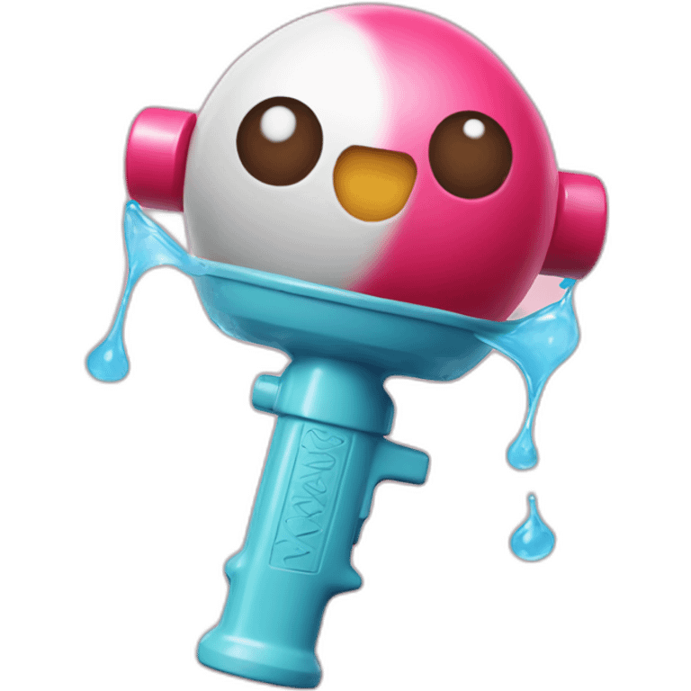 Gumball with supersoaker emoji