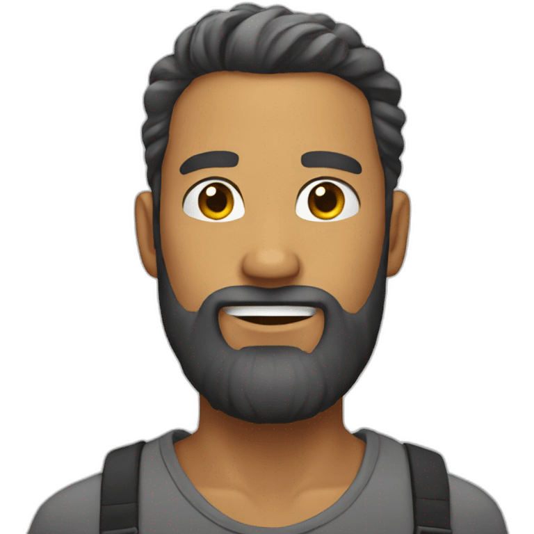 Beard man emoji