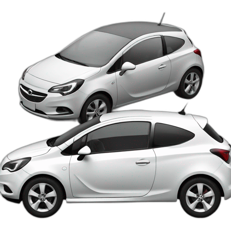 white opel corsa emoji