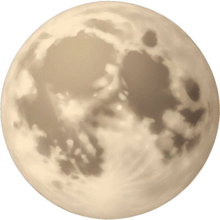 Aesthetic full moon beige emoji