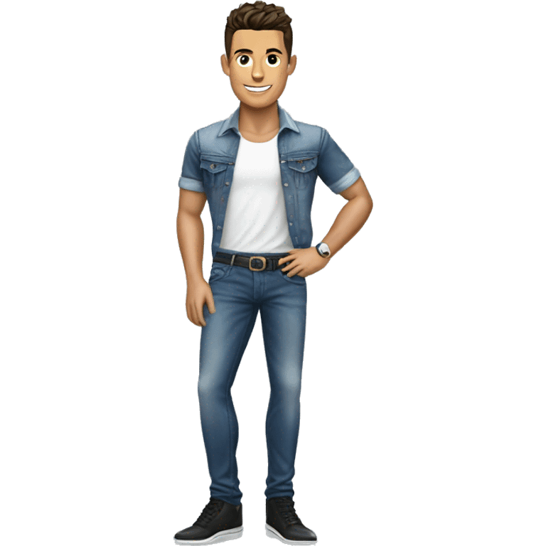 Cristiano Ronaldo in Jeans and Polo emoji